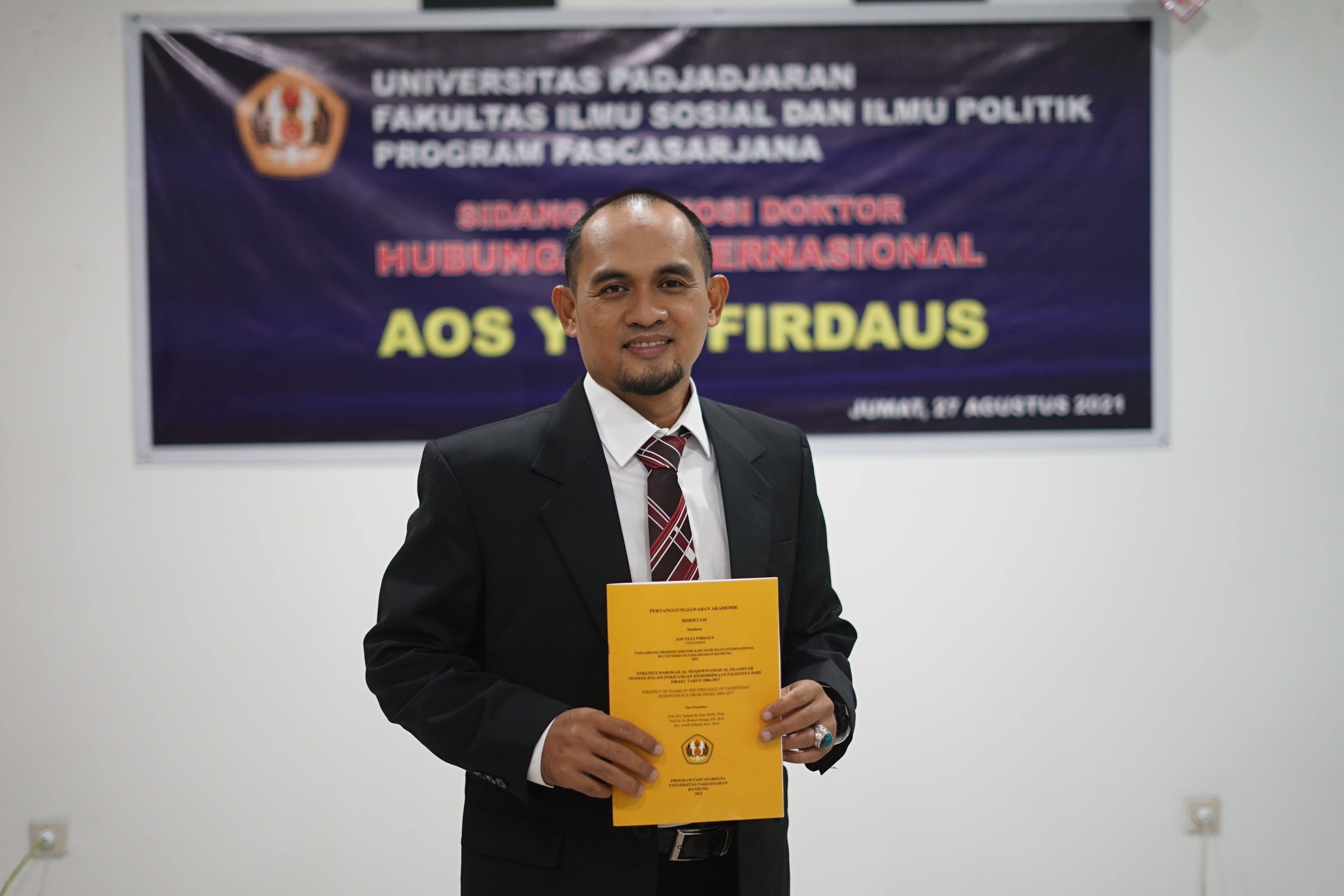 Sidang Promosi Doktor Hubungan Internasional Dr. Aos Yuli Firdaus, S.I.P.,M.Si.